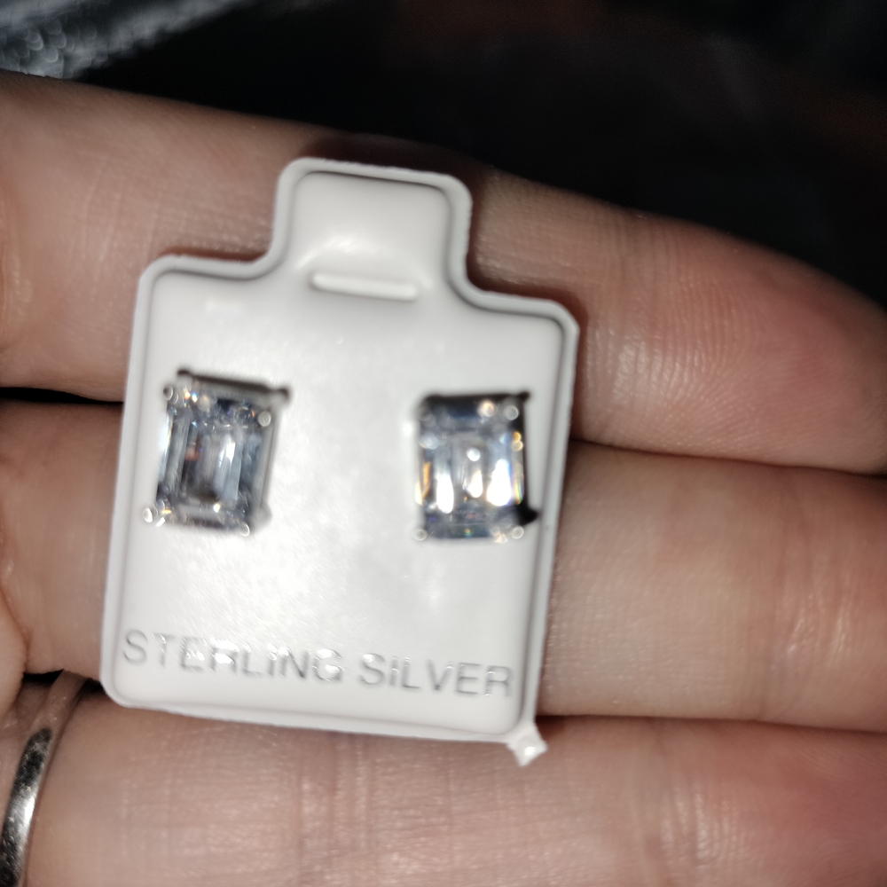 1 Ct CZ .925 Earrings